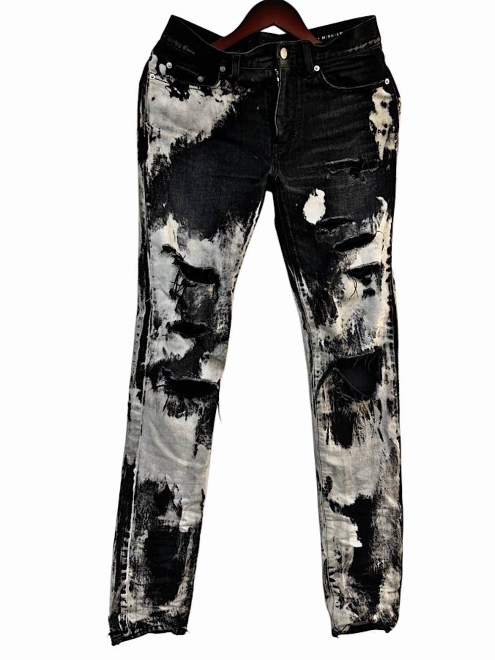 Authentic Saint Laurent Hedi Slimane Destroyed Denim